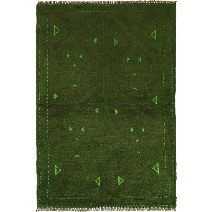 Green Overdyed Area Rug 2' 10" x 4' 3" - No. AL40186