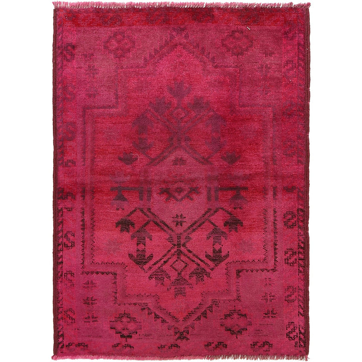 Overdyed Wool Carpet 3' 2" x 4' 3" - No. AL50789