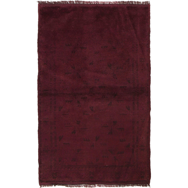 Purple Color Overdyed Area Rug 2' 9" x 4' 6" - No. AL69444