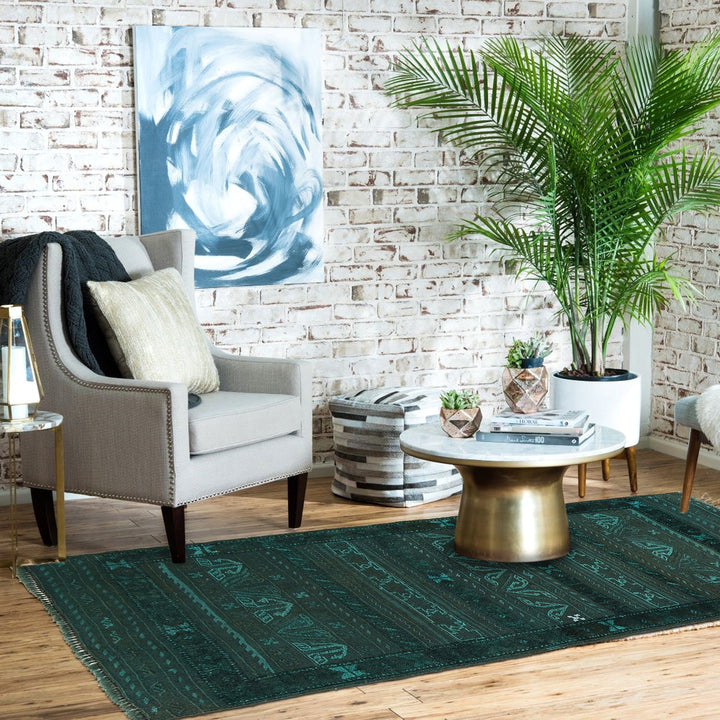 Handmade Overdye Carpet 2' 4" x 4' 11" - No. AL71693