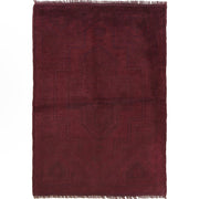 Purple Color Overdyed Area Rug 3' 1" x 4' 6" - No. AL42158