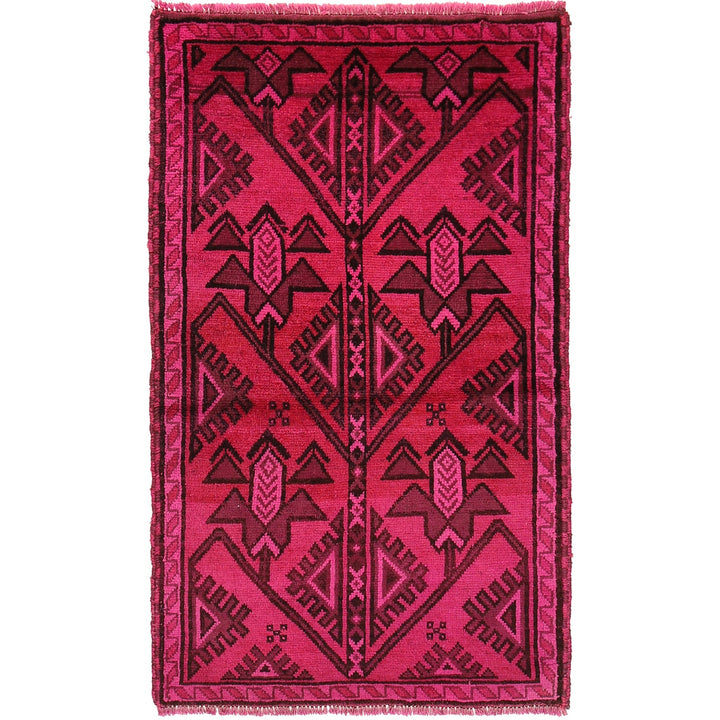 Pink Color Overdyed 2' 11" x 4' 10" - No. AL40256