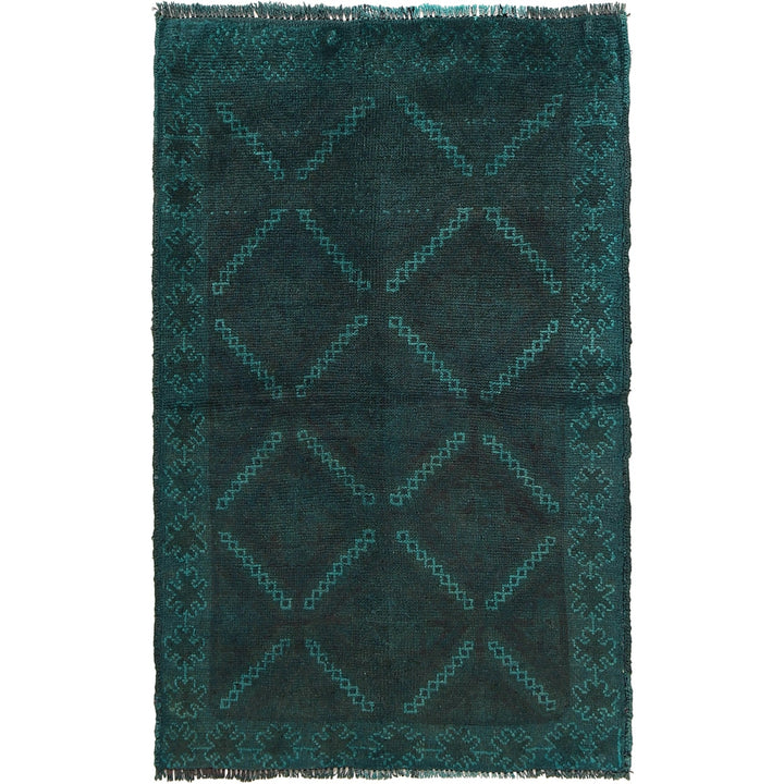 Sea Green Overdyed Area Rug 2' 8" x 4' 3" - No. AL46743