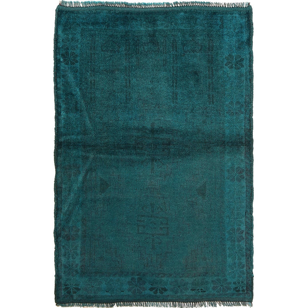 Handmade Overdye Carpet 2' 10" x 4' 2" - No. AL65984