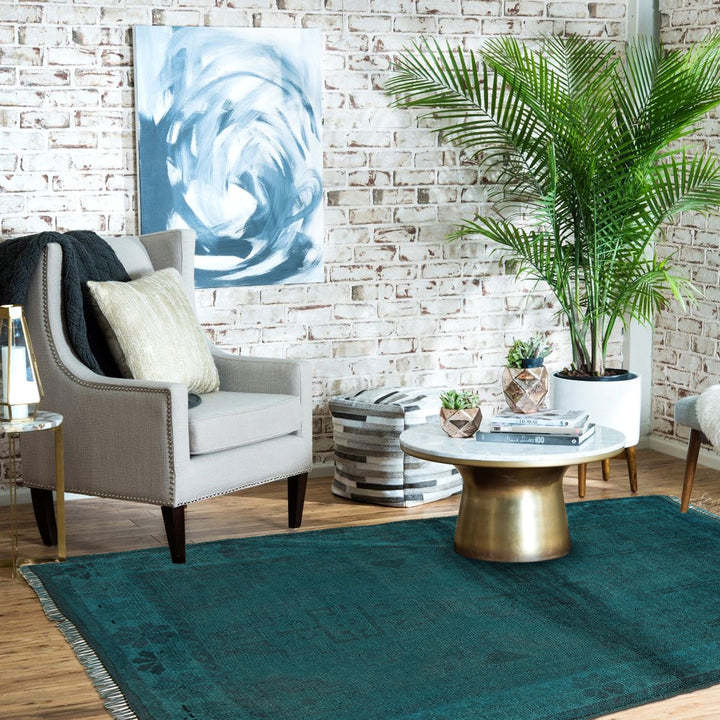 Handmade Overdye Carpet 2' 10" x 4' 2" - No. AL65984