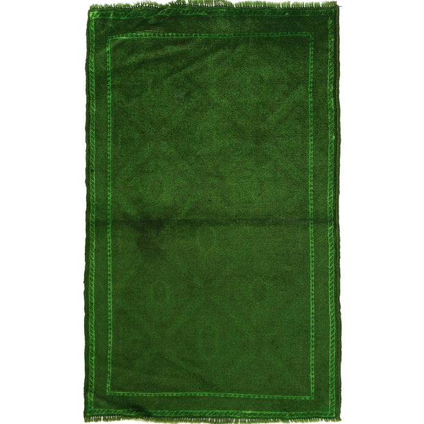 Green Overdyed Area Rug 2' 7" x 4' 3" - No. AL18375