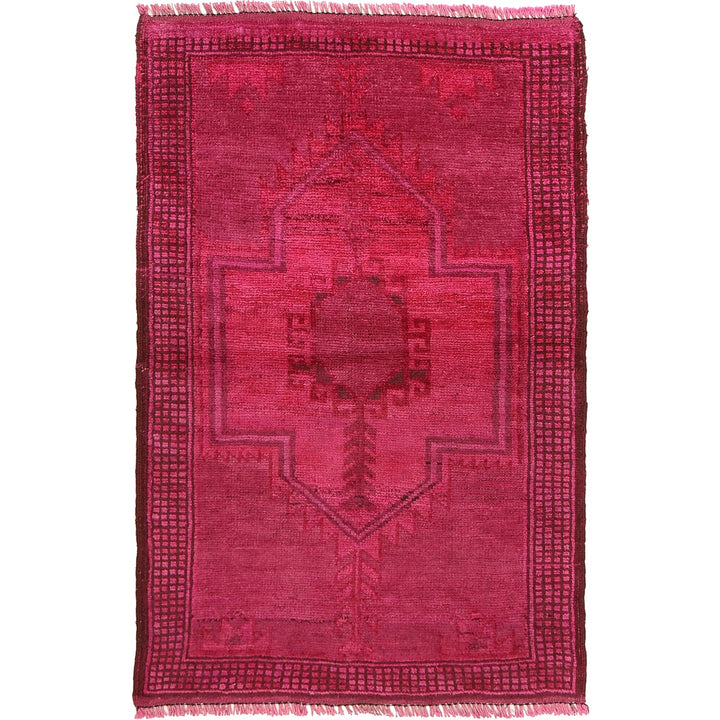 Hand Knotted Overdye Wool Rug 2' 9" x 4' 4" - No. AL31961