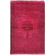Hand Knotted Overdye Wool Rug 2' 9" x 4' 4" - No. AL31961