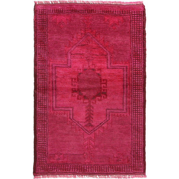 Hand Knotted Overdye Wool Rug 2' 9" x 4' 4" - No. AL31961