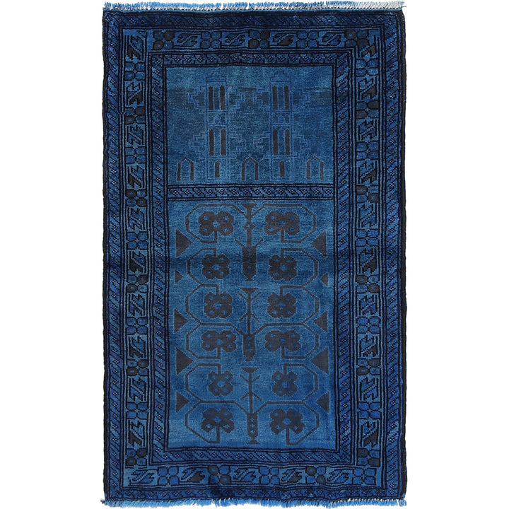 Hand Knotted Overdyed Prayer Rug 2' 7" x 4' 3" - No. AL77799