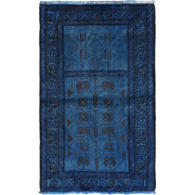 Hand Knotted Overdyed Prayer Rug 2' 7" x 4' 3" - No. AL77799