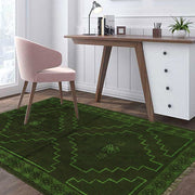 Green Overdyed Area Rug 2' 8" x 4' 3" - No. AL84884