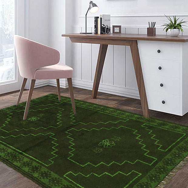 Green Overdyed Area Rug 2' 8" x 4' 3" - No. AL84884