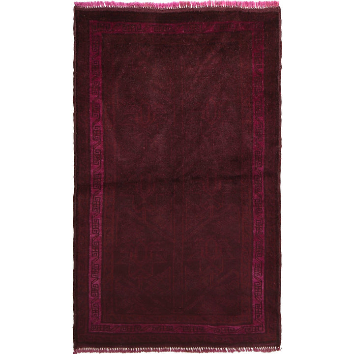 Purple Color Overdyed Area Rug 3' 1" x 5' 0" - No. AL59313
