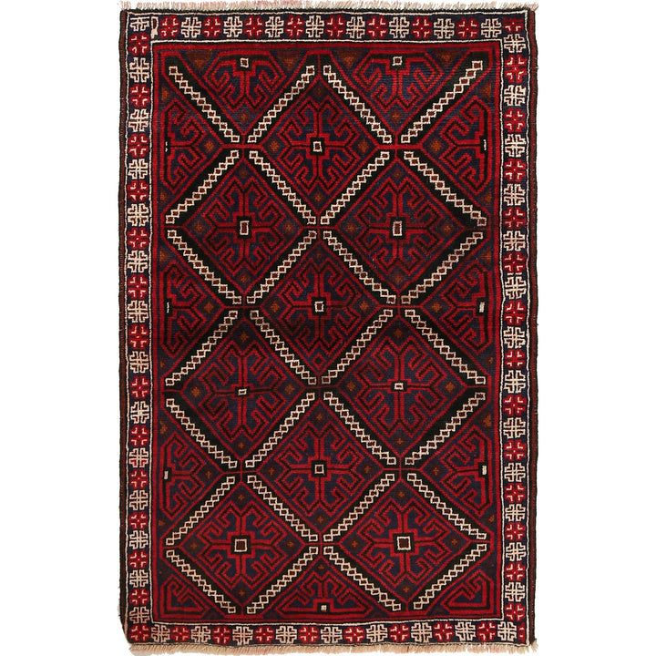 Traditional Baloch Rug 3' 3" x 5' 1" - No. AL33824