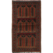 Islamic Prayer Carpet 2' 9" x 4' 10" - No. AL51839