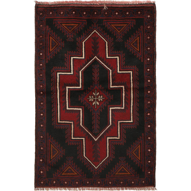Traditional Baloch Rug 2' 11" x 4' 5" - No. AL58883