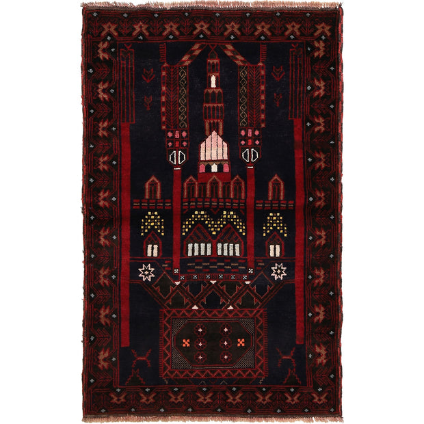 Islamic Prayer Carpet 3' 1" x 4' 11" - No. AL63903