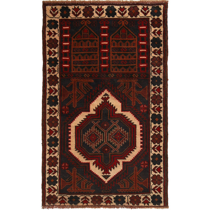 Islamic Prayer Carpet 2' 9" x 4' 8" - No. AL84879