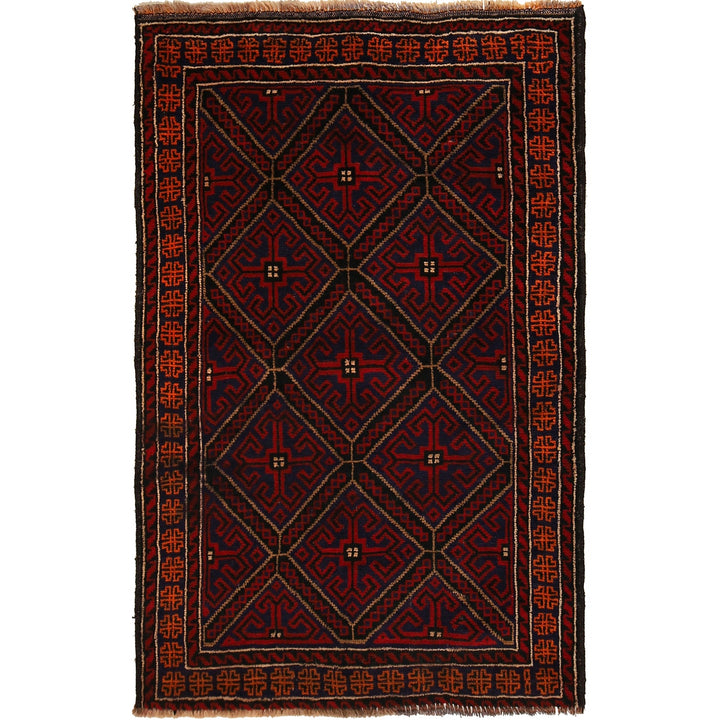 Traditional Baloch Rug 2' 11" x 4' 2" - No. AL43377
