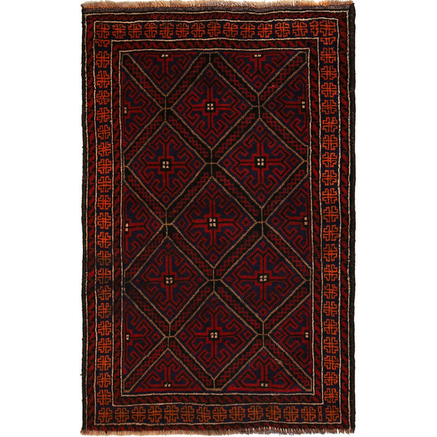 Traditional Baloch Rug 2' 11" x 4' 2" - No. AL43377