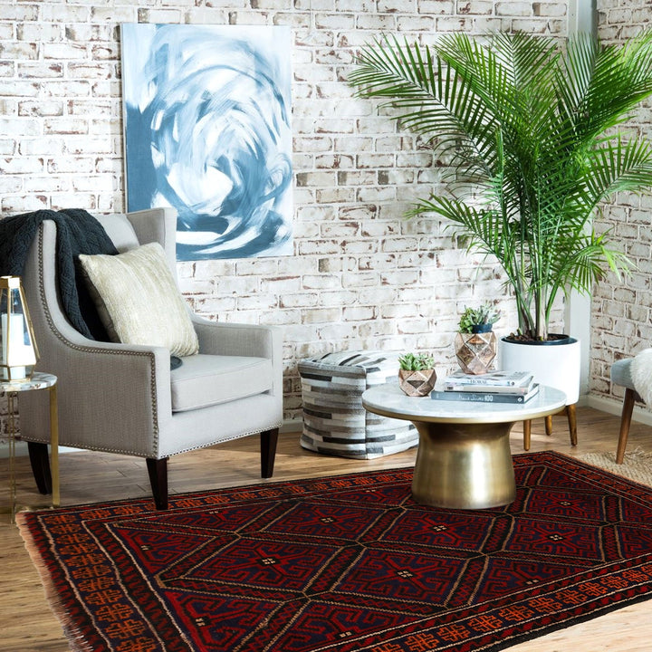 Traditional Baloch Rug 2' 11" x 4' 2" - No. AL43377