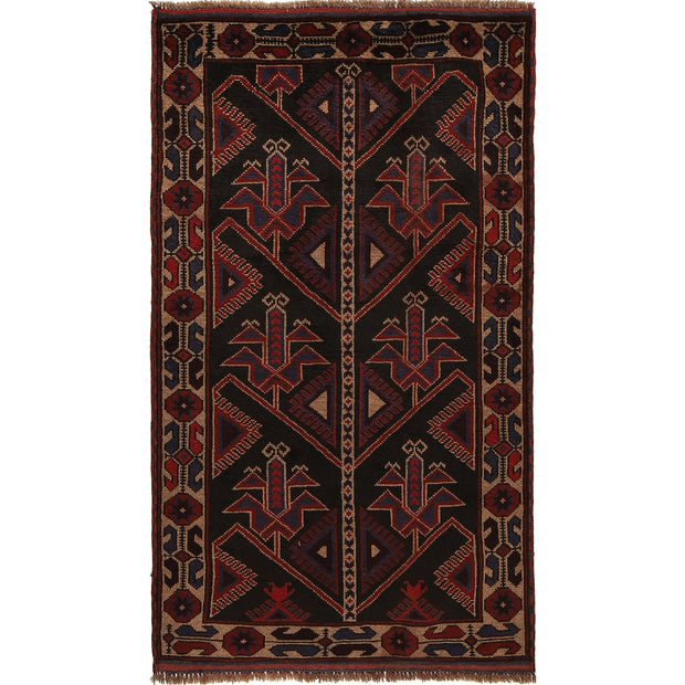 Traditional Baloch Rug 2' 9" x 4' 10" - No. AL69251