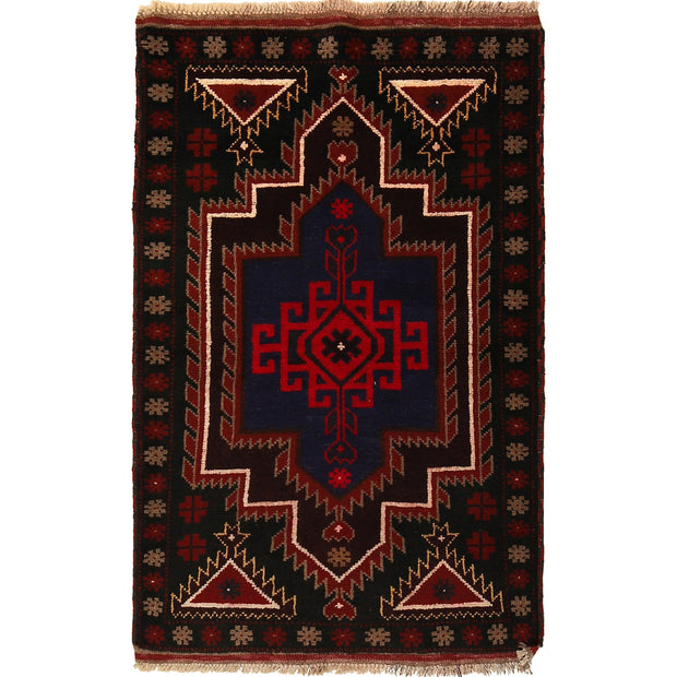 Traditional Baloch Rug 2' 9" x 4' 4" - No. AL42482