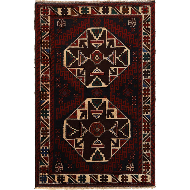 Traditional Baloch Rug 2' 10" x 4' 6" - No. AL49578