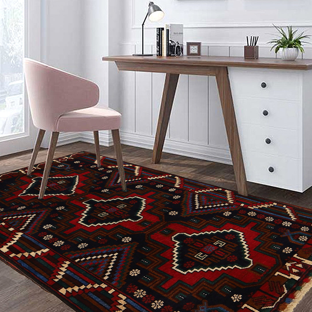 Traditional Baloch Rug 2' 10" x 4' 8" - No. AL54223