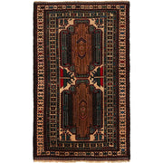 Traditional Baloch Rug 2' 10" x 4' 7" - No. AL38037