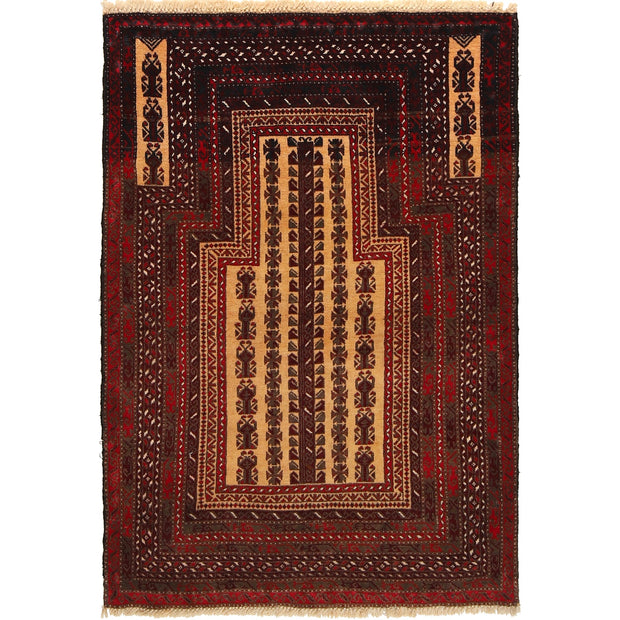 Handmade Prayer Rug 2' 11" x 4' 4" - No. AL31508