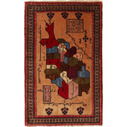 Handmade Baluchi Rug 2' 10" x 4' 7" - No. AL45091