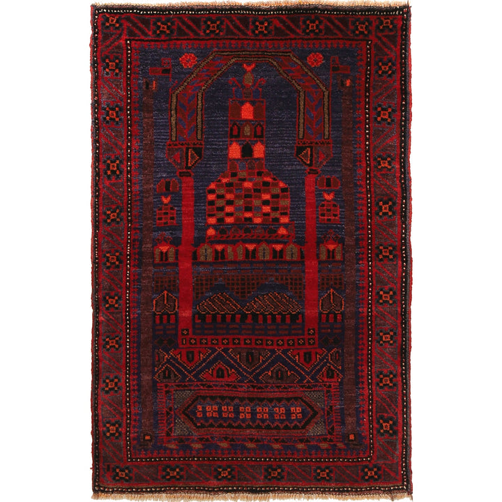 Islamic Prayer Carpet 2' 11" x 4' 8" - No. AL67569