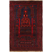 Islamic Prayer Carpet 2' 11" x 4' 8" - No. AL67569
