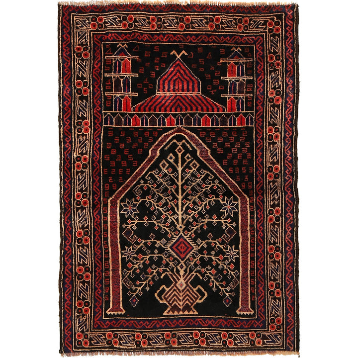 Handmade Prayer Rug 3' 0" x 4' 4" - No. AL12965
