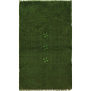 Green Overdyed Area Rug 2' 7" x 4' 4" - No. AL24412