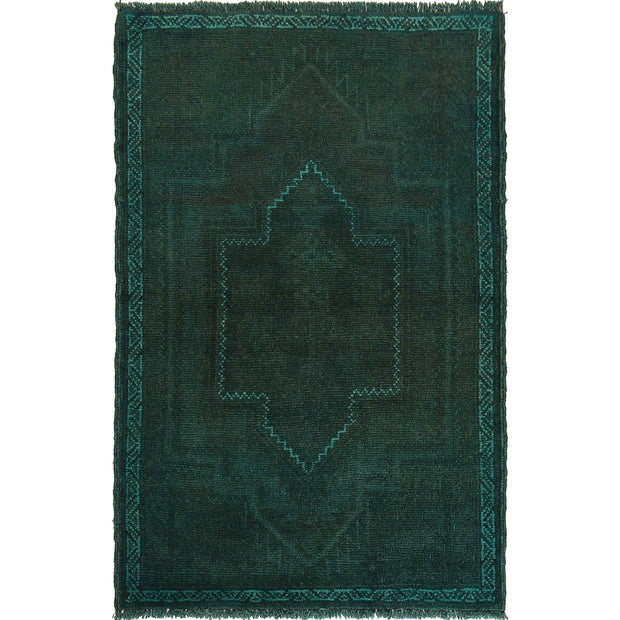 Hand Knotted Overdyed Rug 2' 9" x 4' 2" - No. AL17468