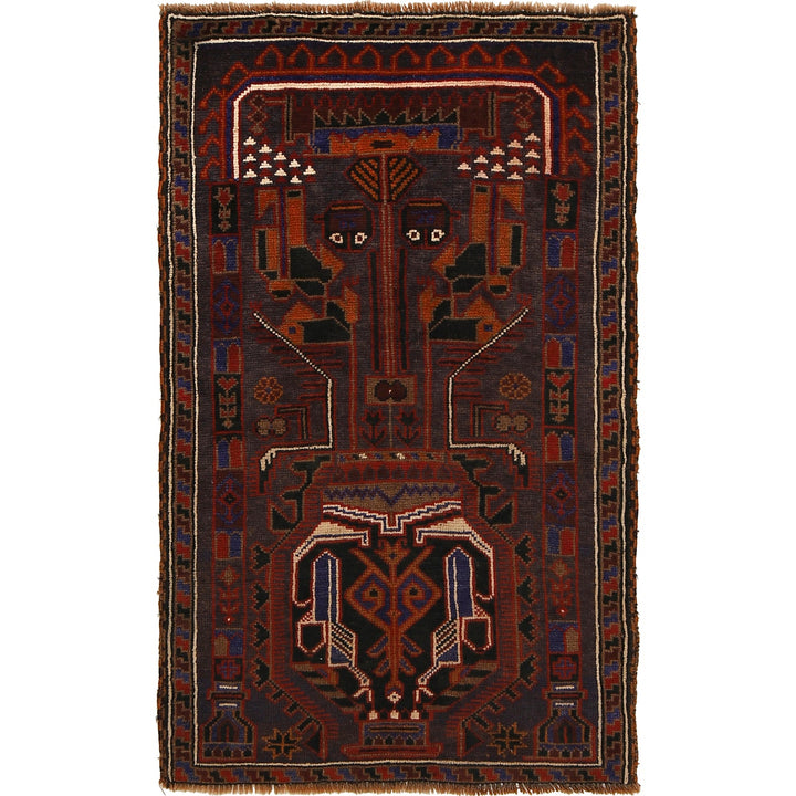 Traditional Baloch Rug 2' 10" x 4' 8" - No. AL29612