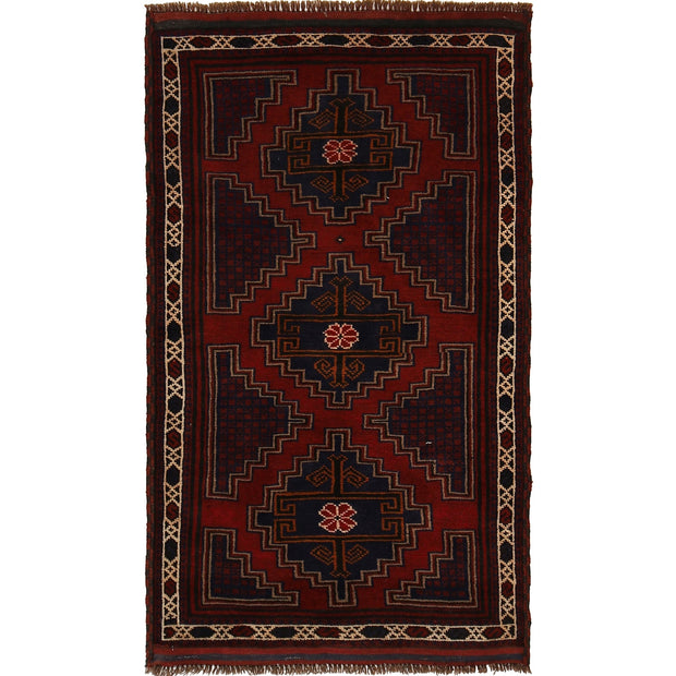 Traditional Baloch Rug 2' 9" x 4' 10" - No. AL30405