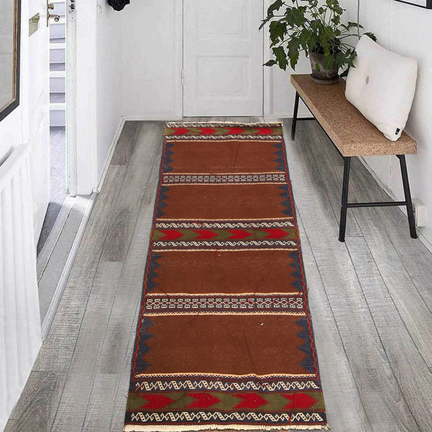 Handmade Table Sheet Kilim Runner 2' 5" x 5' 3" - No. AL64413