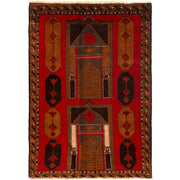 Traditional Baloch Rug 3' 1" x 4' 3" - No. AL98075