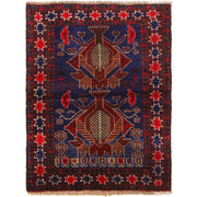 Blue Baluchi Rug 2' 10" x 3' 8" - No. AL22378