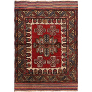 Oriental Barjasta Kilim Carpet 2' 8" x 3' 10" - No. AL55331