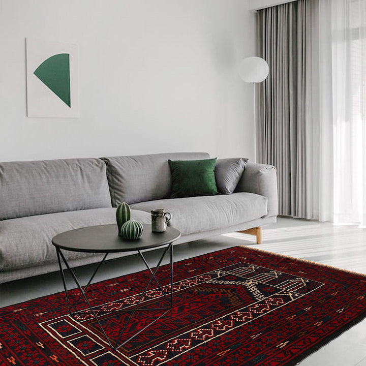 Red Color Prayer Rug 2' 5" x 3' 7" - No. AL22964