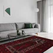 Red Color Prayer Rug 2' 5" x 3' 7" - No. AL22964