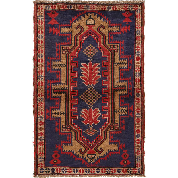 Traditional Baloch Rug 3' 2" x 4' 11" - No. AL20693