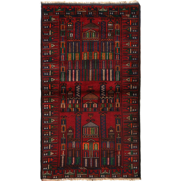 Handmade Prayer Rug 2' 6" x 4' 8" - No. AL53740