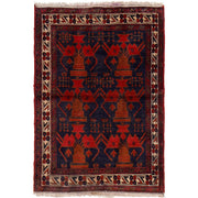Traditional Baloch Rug 2' 7" x 3' 8" - No. AL85125