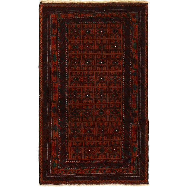 Tribal Baloch Rug 3' 11" x 6' 7" - No. AL41230